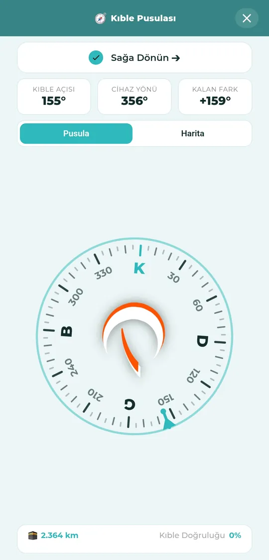 Kıble pusulası