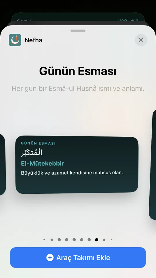 Günün Esması — orta boy