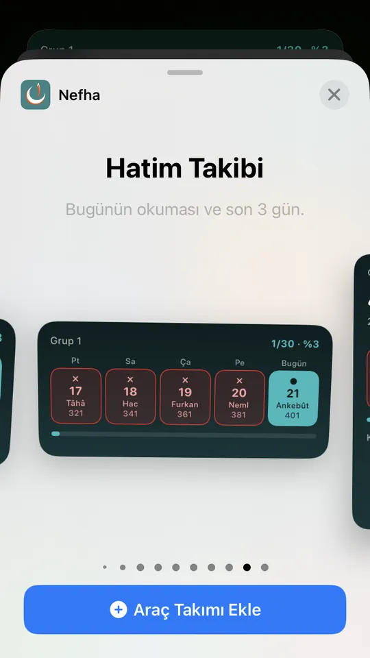 Hatim Takibi — orta boy