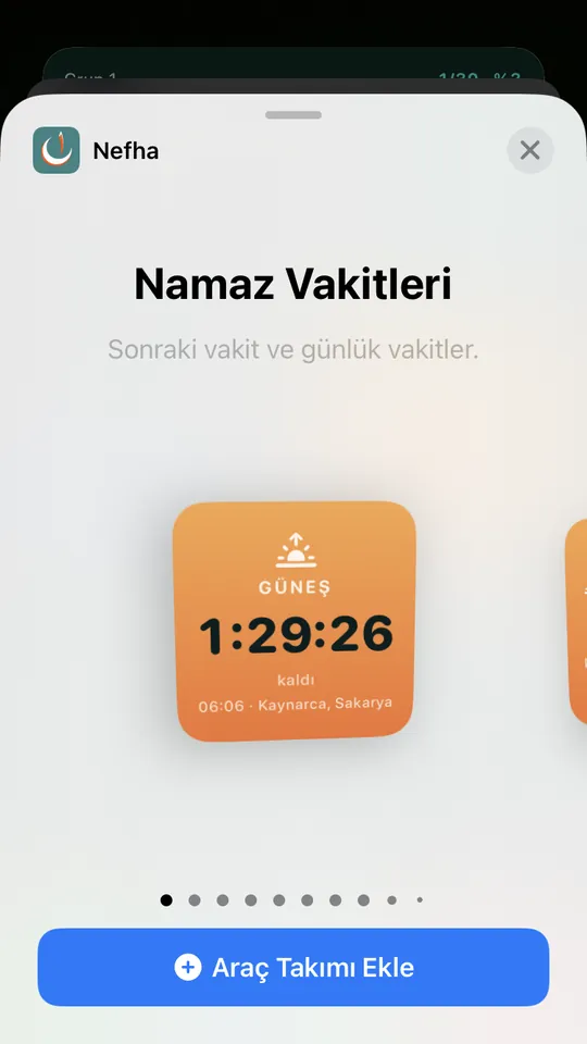 Namaz Vakitleri — küçük boy