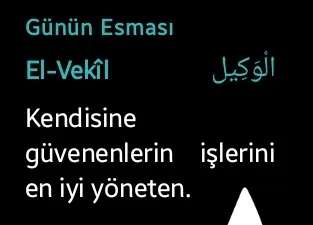 Günün Esması widget'ı