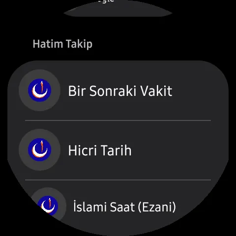 Komplikasyon seçimi — hatim takibi ve vakit